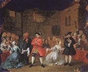 William Hogarth Scene from Tiggaroperan painting